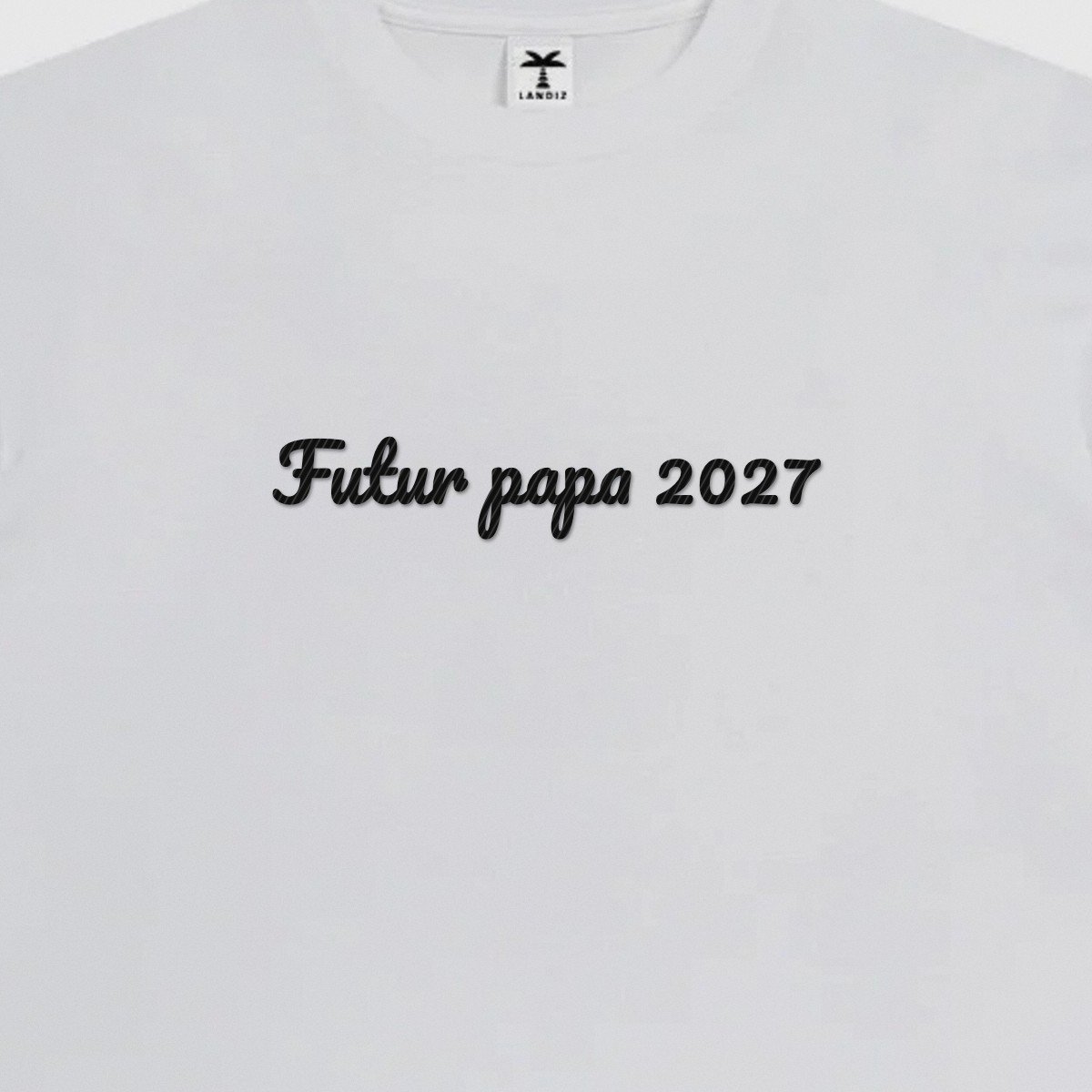 T-shirt brodé « Futur papa »