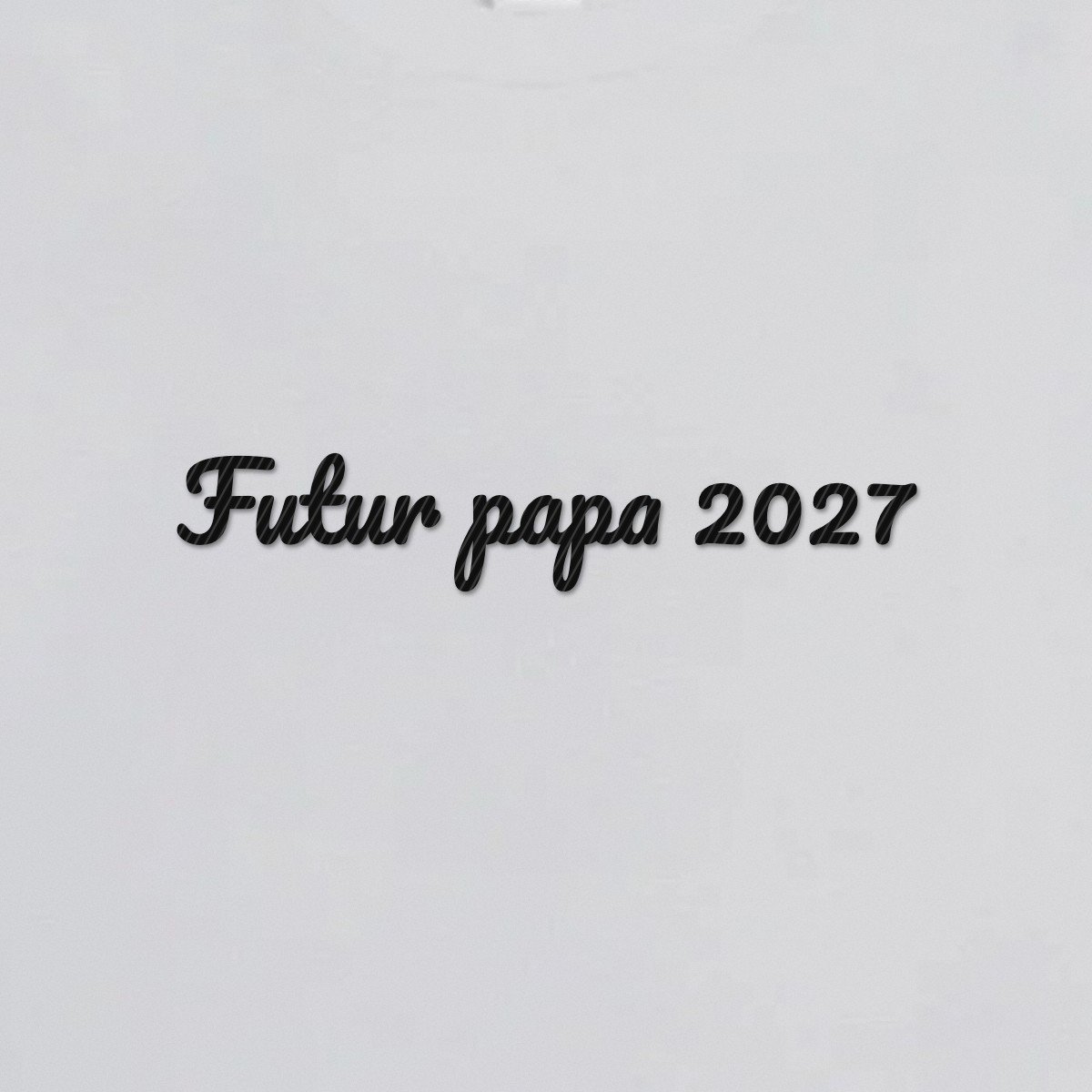 T-shirt brodé « Futur papa » – aperçu broderie