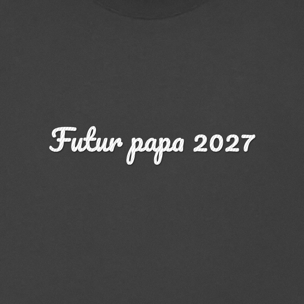 T-shirt brodé « Futur papa »