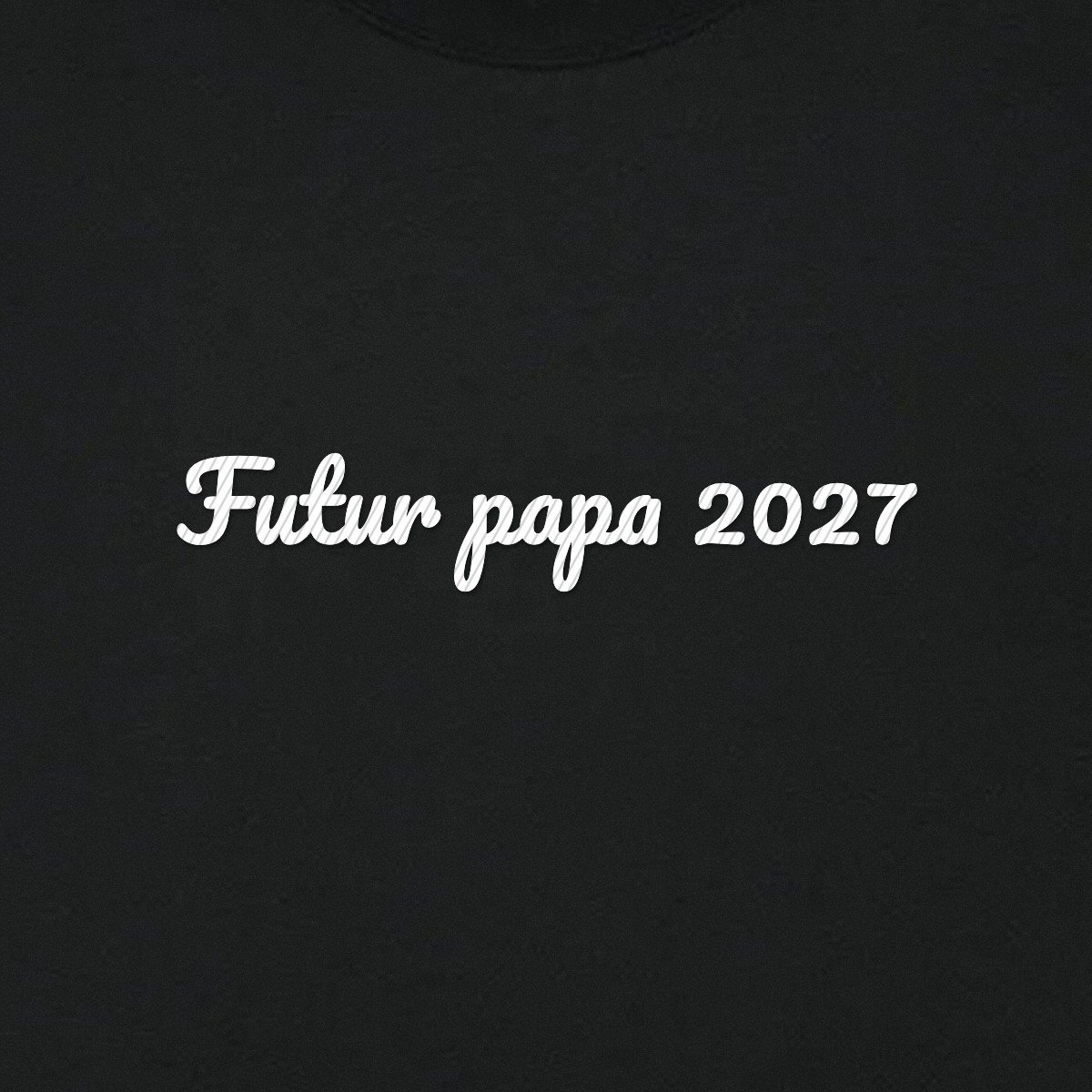 T-shirt brodé « Futur papa »