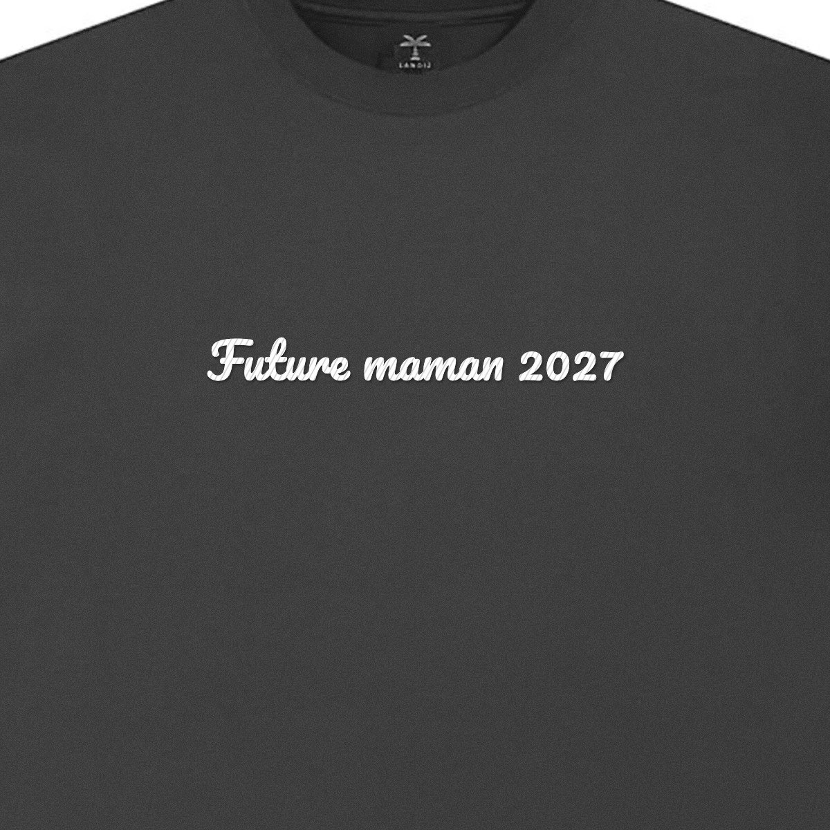 T-shirt brodé « Future maman »
