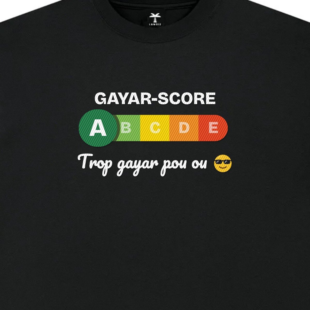 T-shirt brodé « Gayar-score »