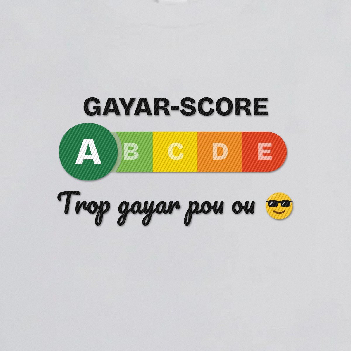 T-shirt brodé « Gayar-score »