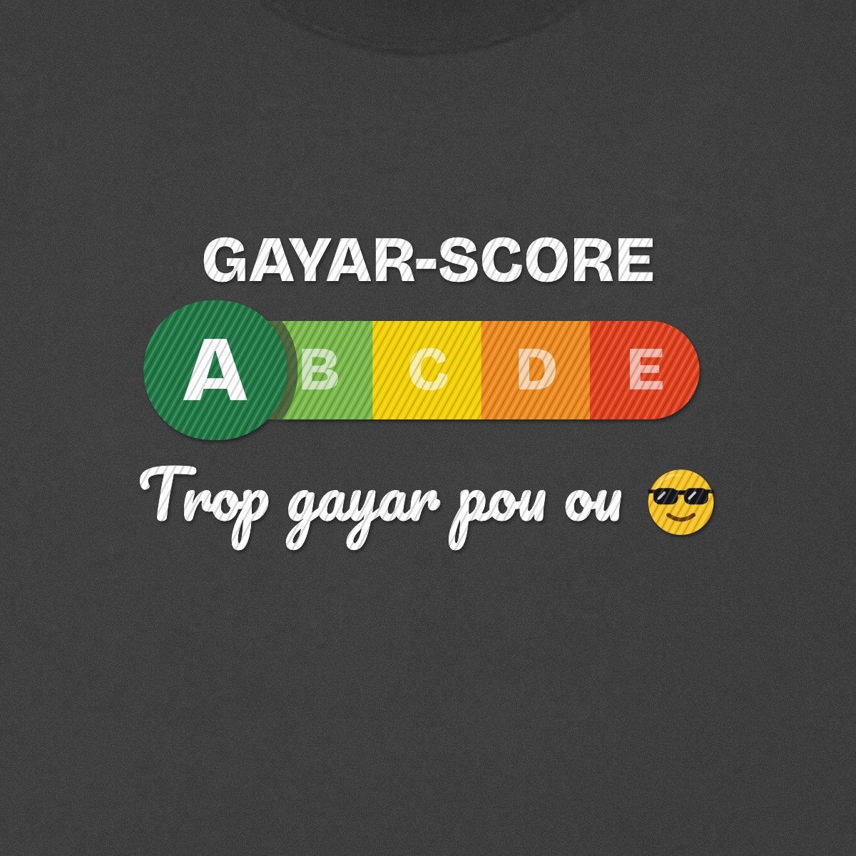 T-shirt brodé « Gayar-score »