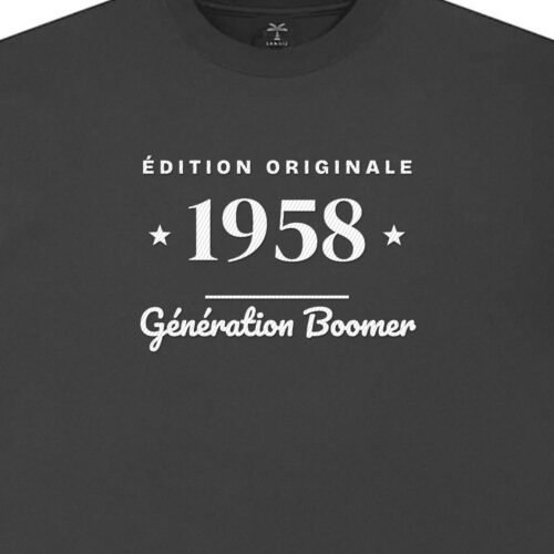 T-shirt brodé « Édition originale – Boomer »