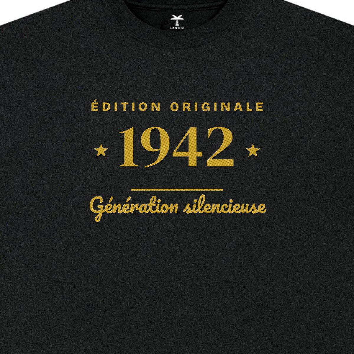T-shirt brodé « Édition originale – Génération silencieuse »