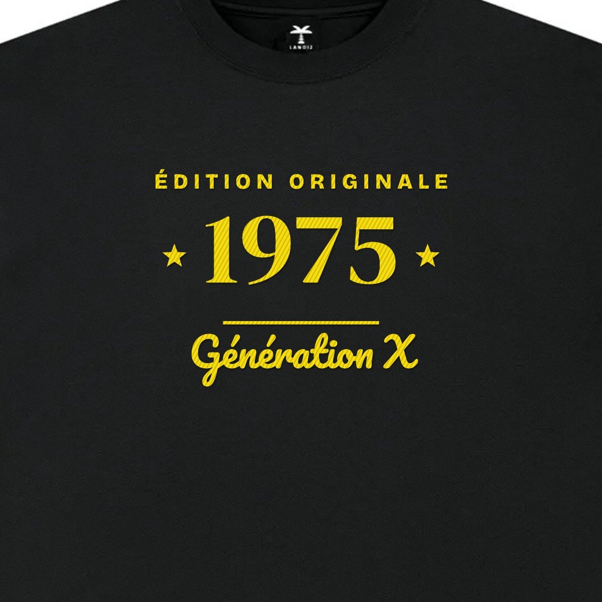 T-shirt brodé « Édition originale – Génération X »