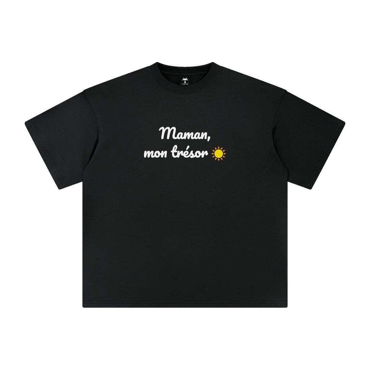 T-shirt brodé « Maman, mon trésor »