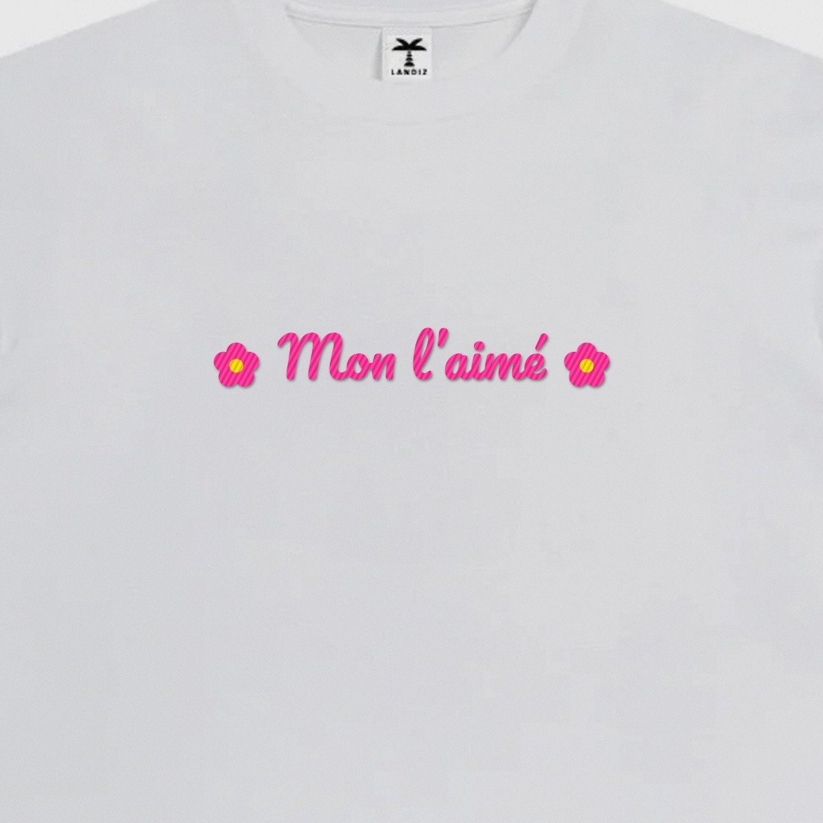 T-shirt brodé « Mon l’aimé »