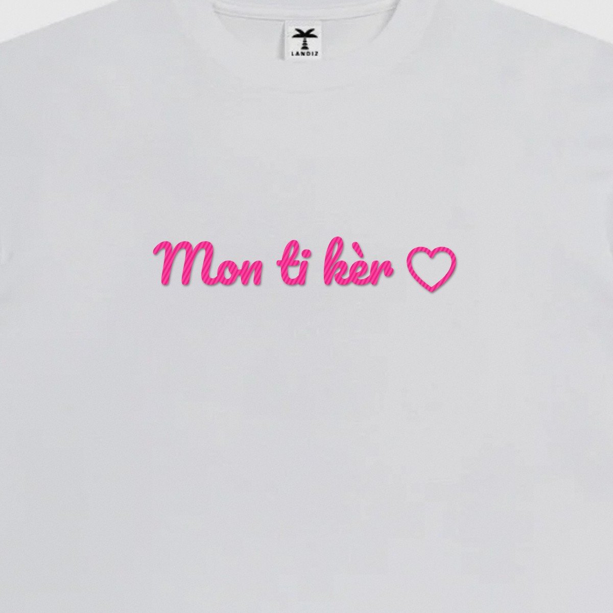 T-shirt brodé « Mon ti kèr »