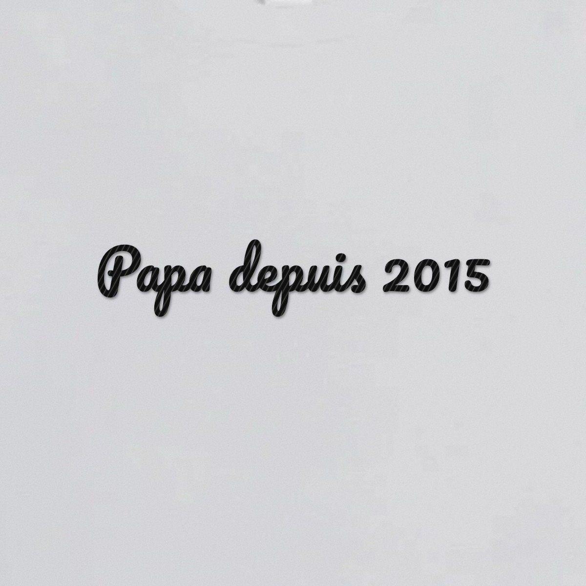 T-shirt brodé « Papa depuis… »