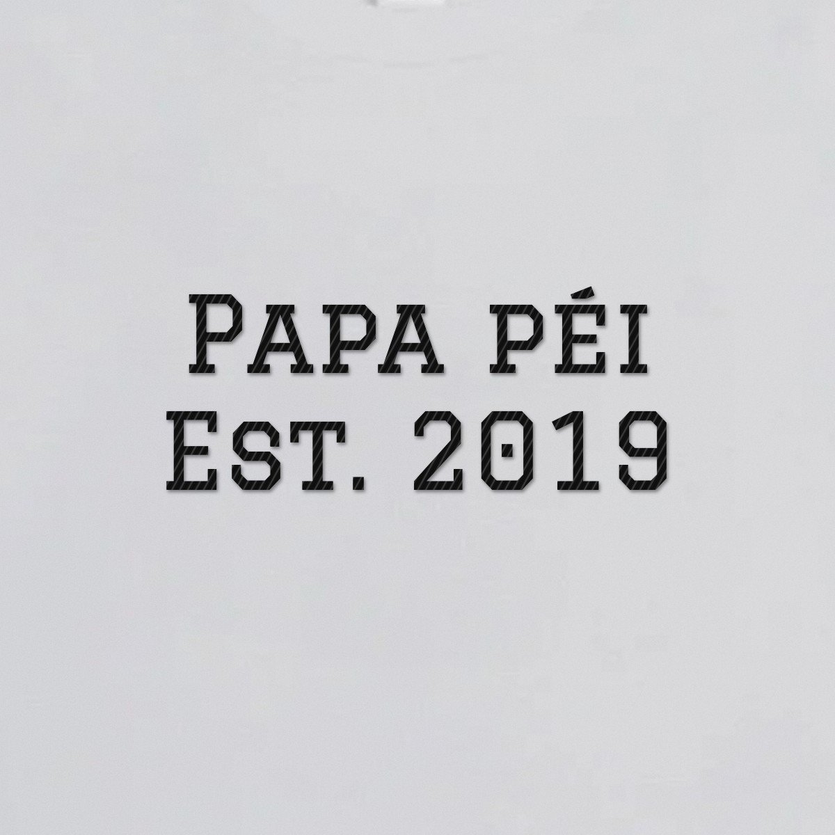 T-shirt brodé « Papa péi Est. »