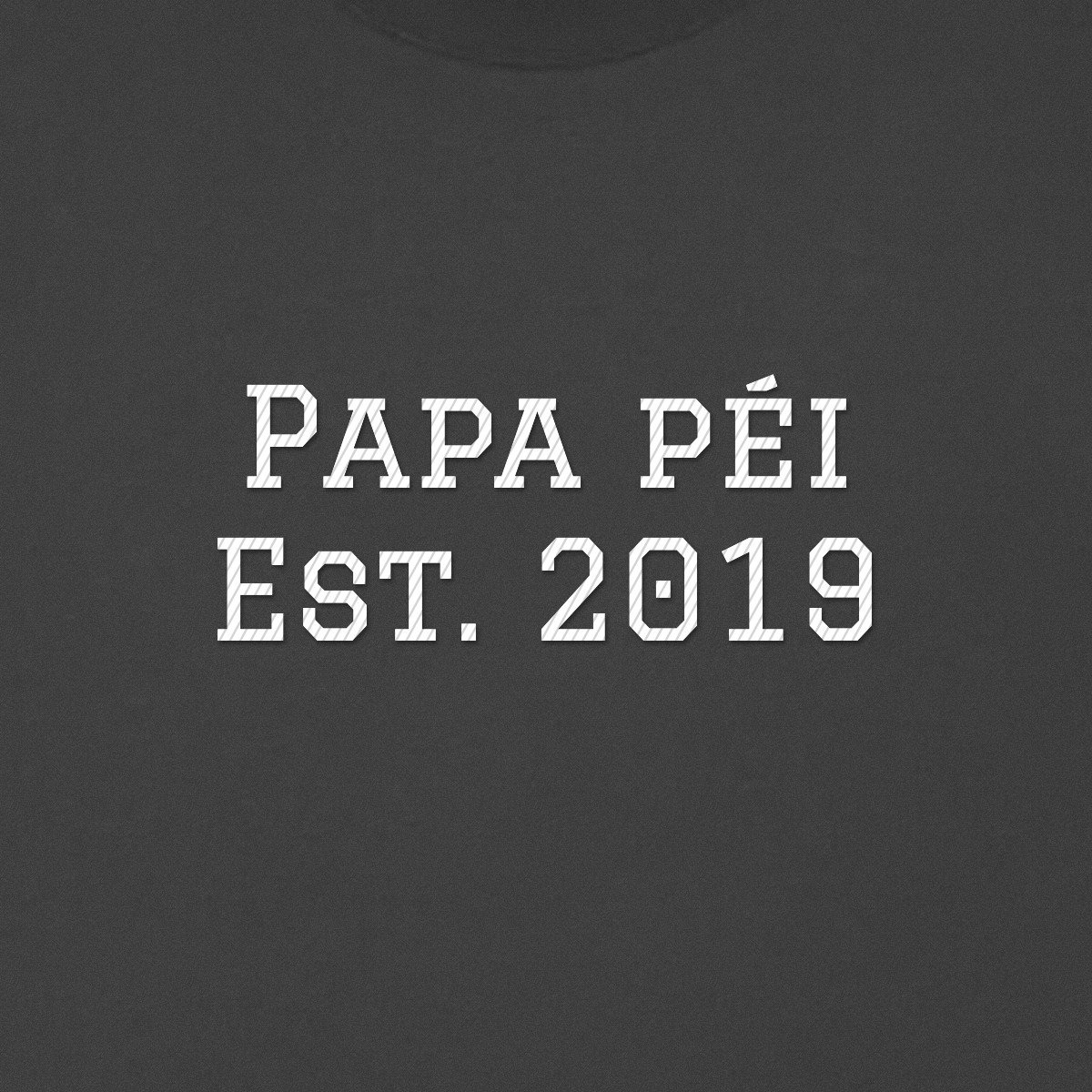 T-shirt brodé « Papa péi Est. »