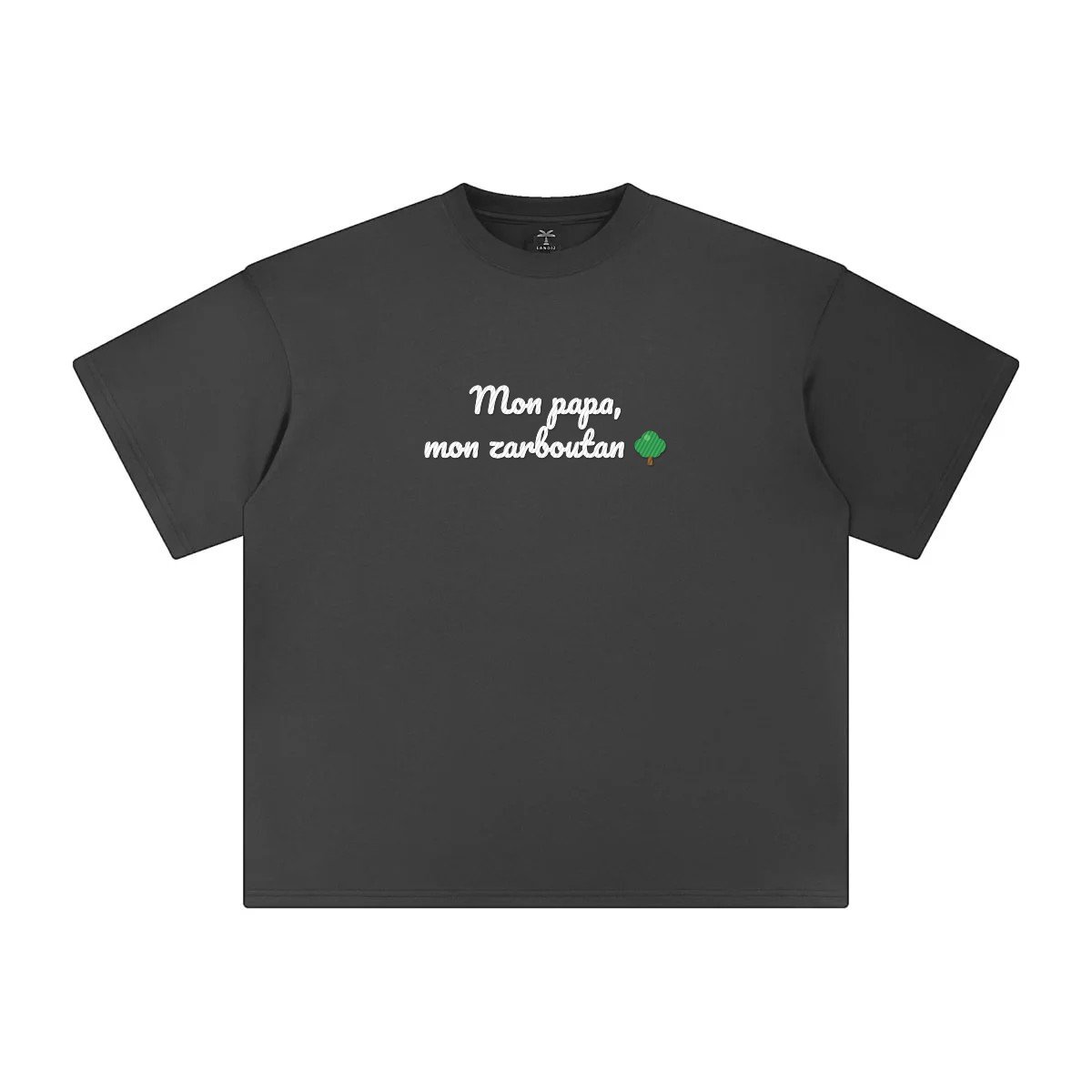 T-shirt brodé « Mon papa, mon zarboutan »