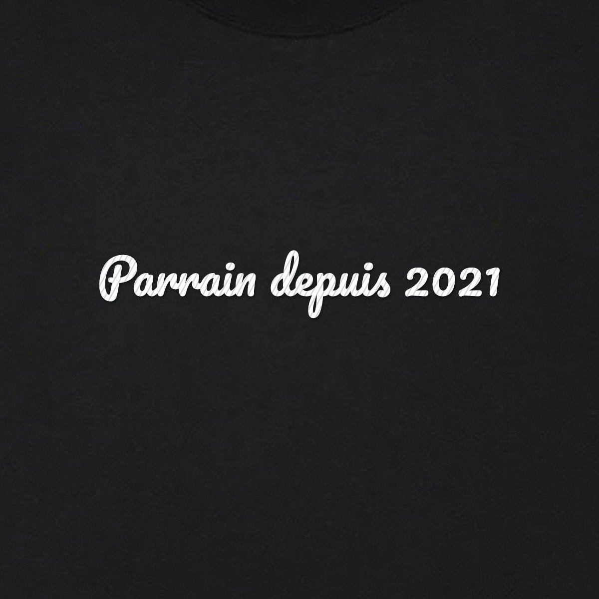 T-shirt brodé « Parrain depuis… »