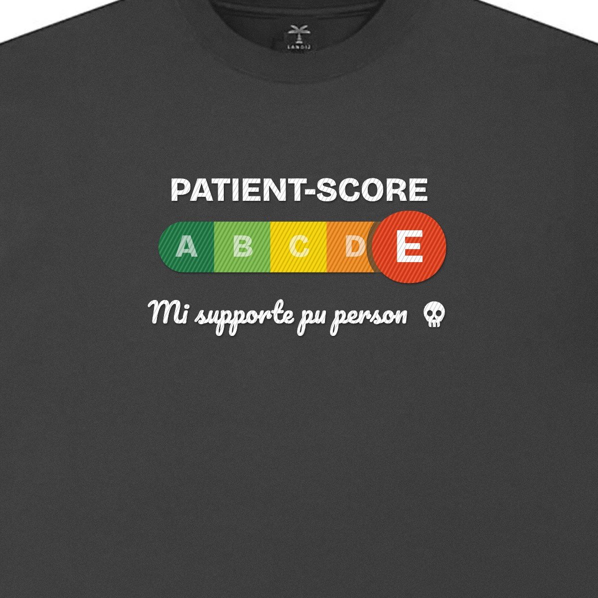 T-shirt brodé « Patient-score »