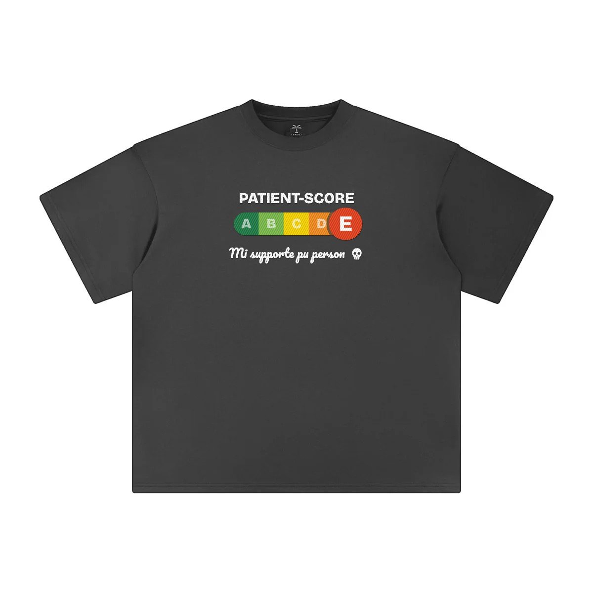 T-shirt brodé « Patient-score »