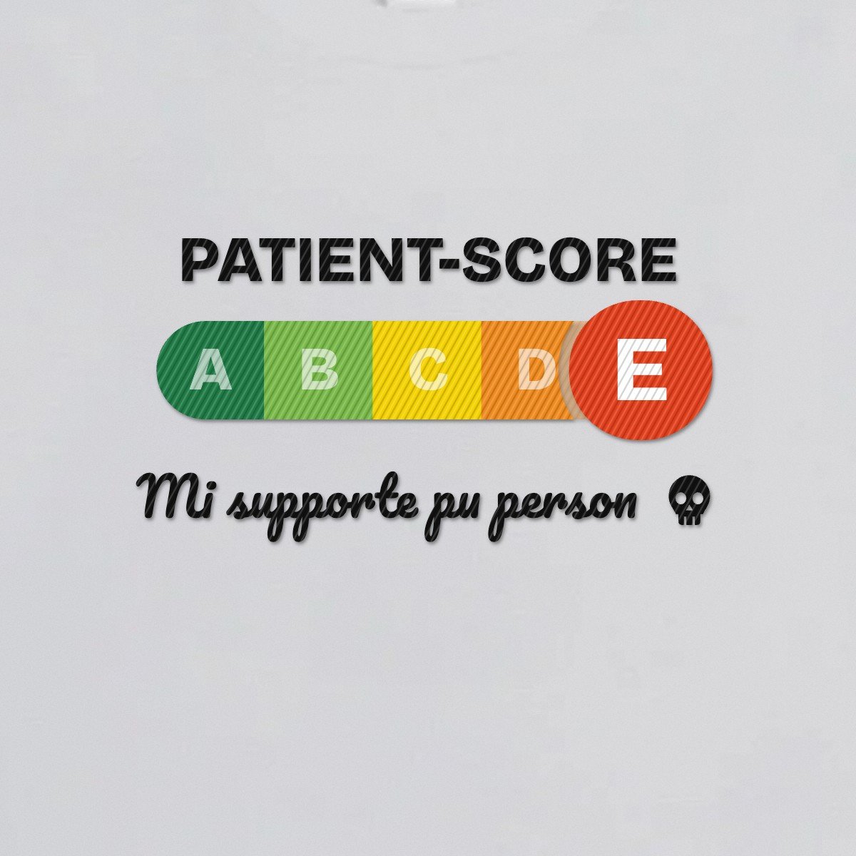 T-shirt brodé « Patient-score »
