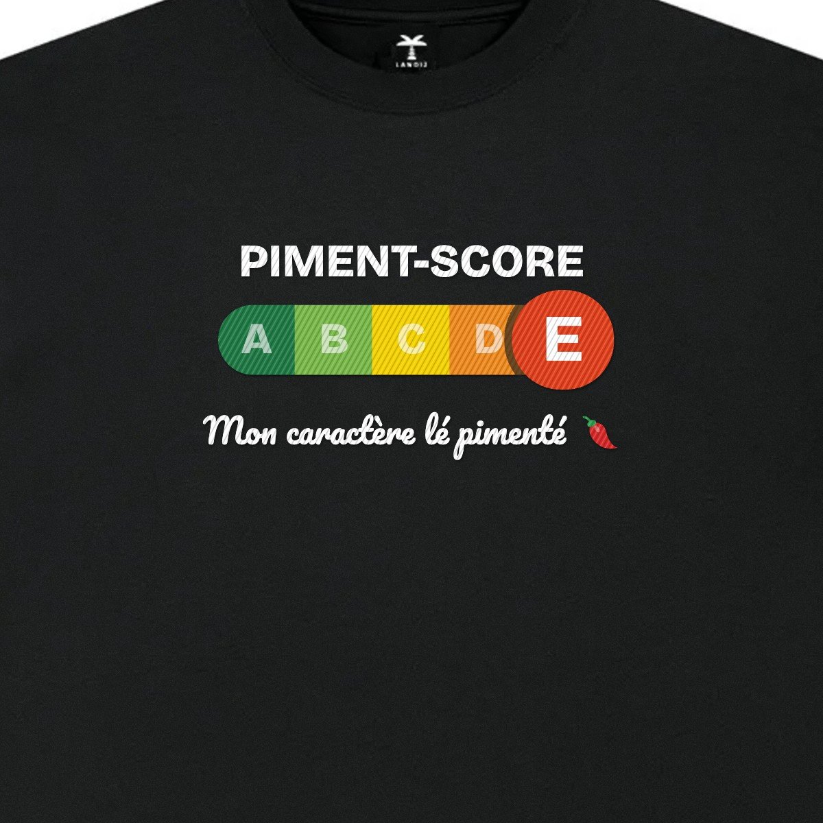 T-shirt brodé « Piment-score »