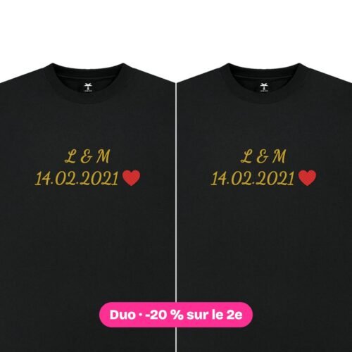 Couple initiales & date