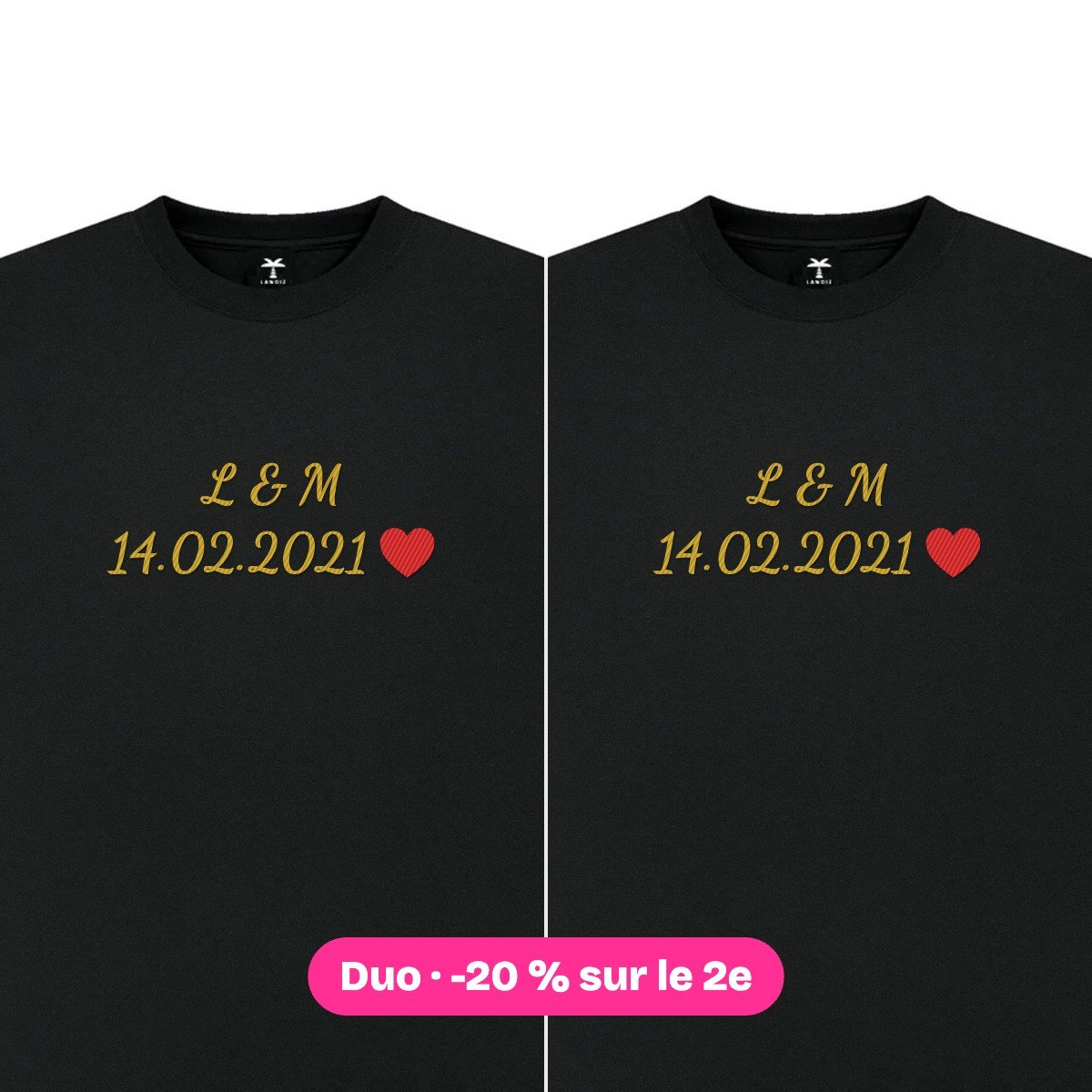 Couple initiales & date
