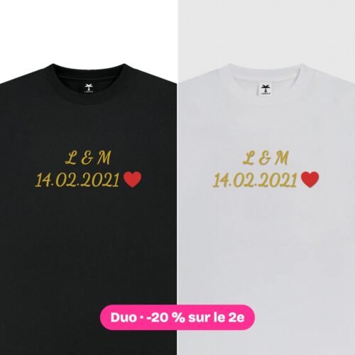 Couple initiales & date
