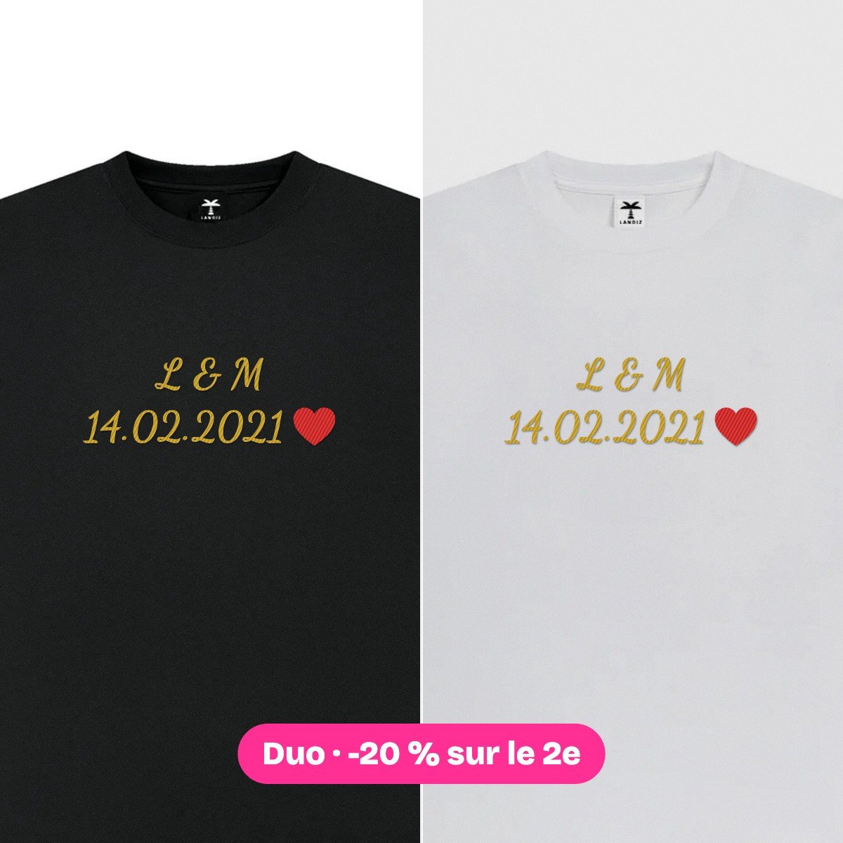 Couple initiales & date